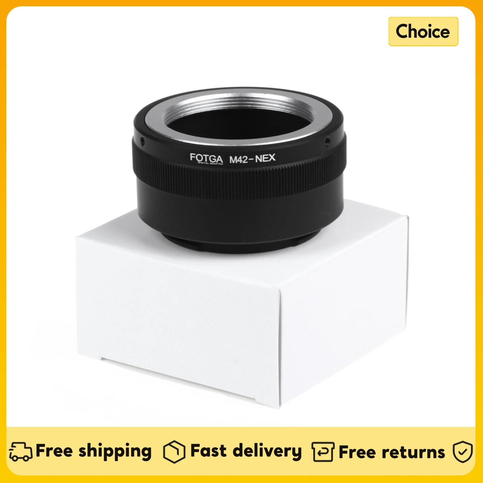 Fotga m42 metall adapter ring kamera objektiv adapter für m42 objektiv an sony nex nex3 nex5n nex5t a7 a6000 e-mount kamera