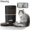 4l Doppel mahlzeit Kamera App automatische Tier fütterung Zeit für Haustier Katzen Hundefutter Edelstahl Schüssel Video Spender Smart Pet Feeder