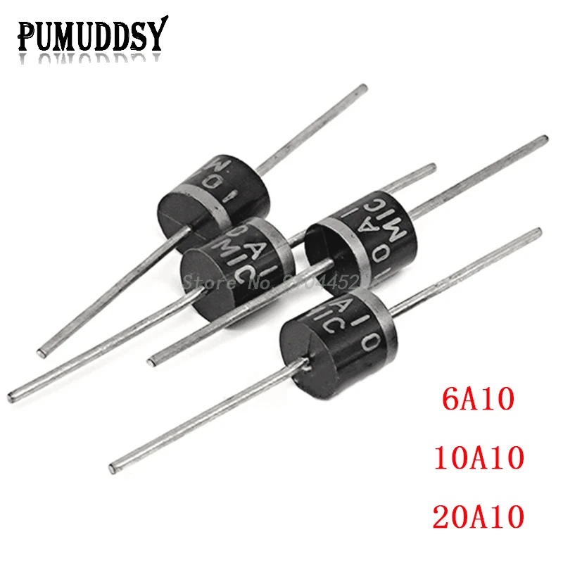 10pcs 10 a10 6 a10 20 a10 R-6 dip 6a 10a 20a 1000v elektrische axiale Gleich richter diode Image