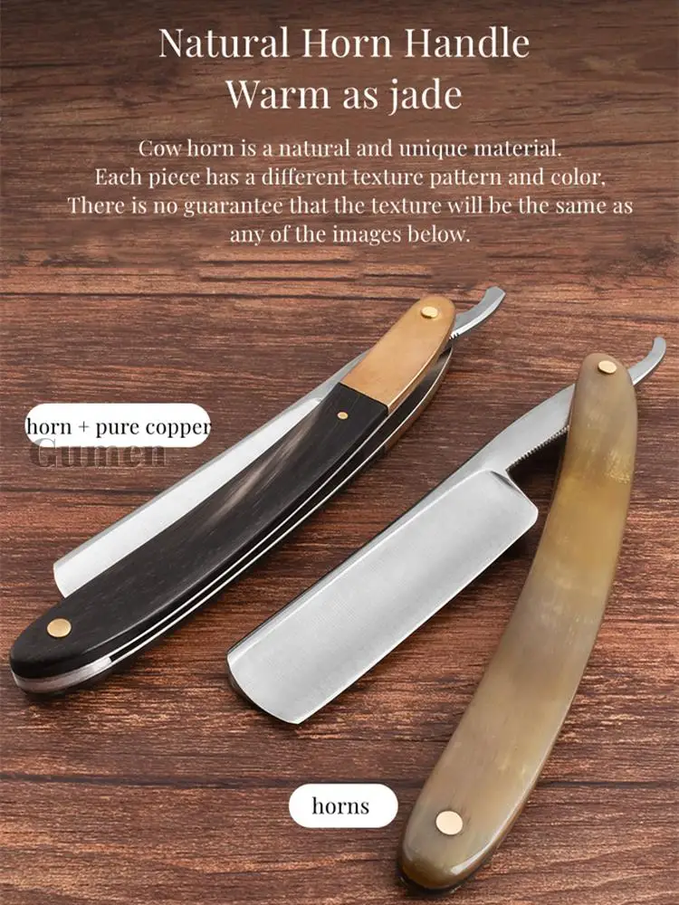 Japanischen 440C Stahl Gerade Kante Scharfe Barber Razor Salon Barbershop Rasieren Razor Sharp Bereits Gerade Rasiermesser Für Männer Image