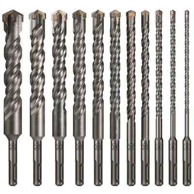 1Pc Beton SDS Plus 5-25mm bit Kreuz Cutter kopf doppel schnecke Hammer 210mm Wand ziegel Block Elektrische Hammer Mauerwerk Bit