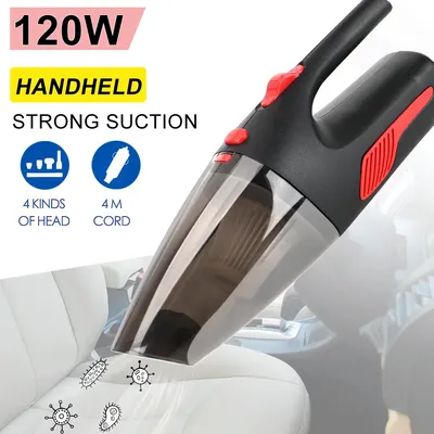 120w 12v 5000pa Super Saug nass trocken Dual-Use-Zigarren anzünder Adapter Handauto Staubsauger Image