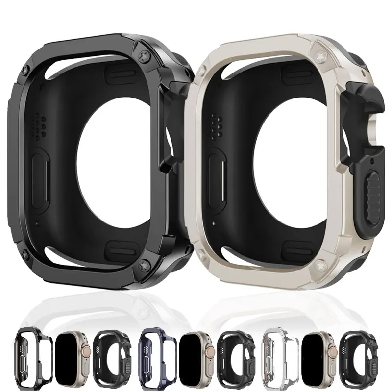 Schutzhülle für Apple Watch Ultra Cover 49 mm 40 mm 41 mm 44 mm 45 mm 42 mm 38 mm Anti-Fall-Shell iWatch Serie 9 8 7 6 5 4 SE 3 2 Image