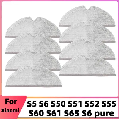 Für xiaomi roborock s5 max s6 maxv s6 pure s50 s51 s55 s6 s60 xiaowa e25 e35 vakuum mop lappen ersatzteile mop tücher zubehör Image