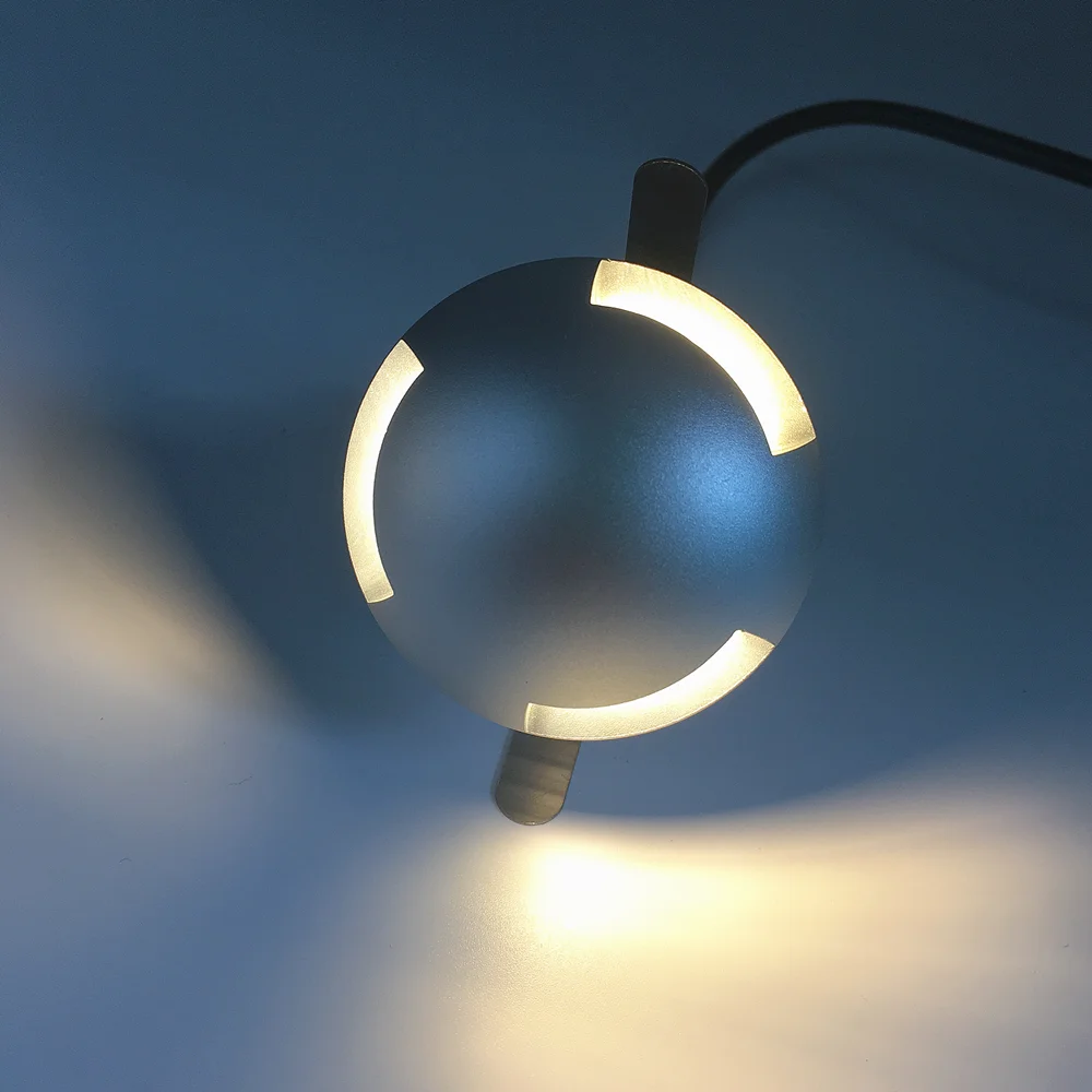 IP67 3W Outdoor-Untergrundleuchte für Garten, Weg, Hof, Stufe, Treppe, Bodendeck, 12V LED-Einbauleuchte, wasserdichter Scheinwerfer Image