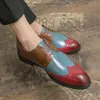 Schuhe Herren Leder Haut Schuhe für Männer elegante lässige Business Luxus soziale männliche Schuh große Lederschuhe Spleiß farbe