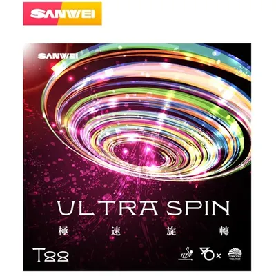SANWEI T88 ULTRA Spin Table Tennis Rubber Half-sticky Speed Training Pimples In Original SANWEI Ping