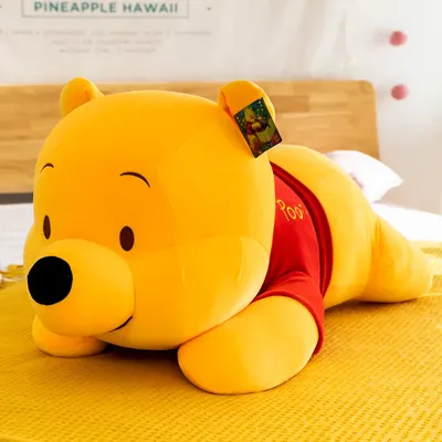45cm Cute Disney Winnie The Pooh Plushies Dolls Kawaii Anime Figure Cartoon Plush Toys for Girls
