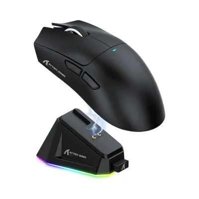 MAMBASNAKE x ATTACK SHARK X11 Gaming Mouse with Magnetic Charging Dock, PixArt PAW3311 Gaming Sensor