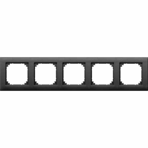 Merten M-PLAN Rahmen, 5f, anthrazit, matt, Kunststoff, geeignet für Geräteeinbaukanal, geeignet für Unterputz-Installation Image