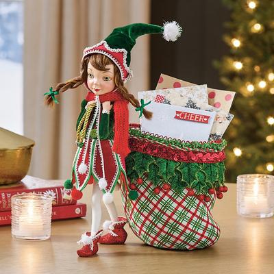 Christmas Katherine's Collection Whimsy Elf With Toy Bag - Grandin Road