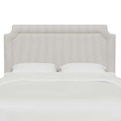 Vanessa Headboard - Clipped, Clipped/Pinstripe Taupe, Queen - Grandin Road