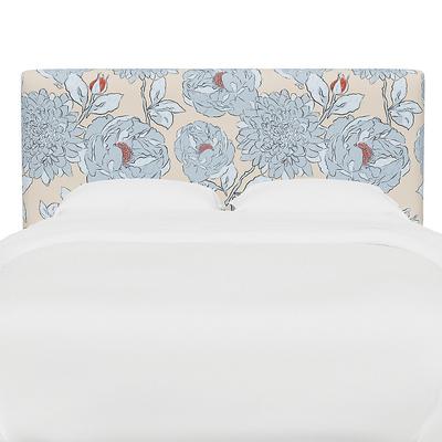 Vanessa Headboard - Rectangular, Rectangular/Alora Icy Blue, King - Grandin Road