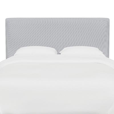 Vanessa Headboard - Rectangular, Rectangular/Pinstripe Navy, King - Grandin Road