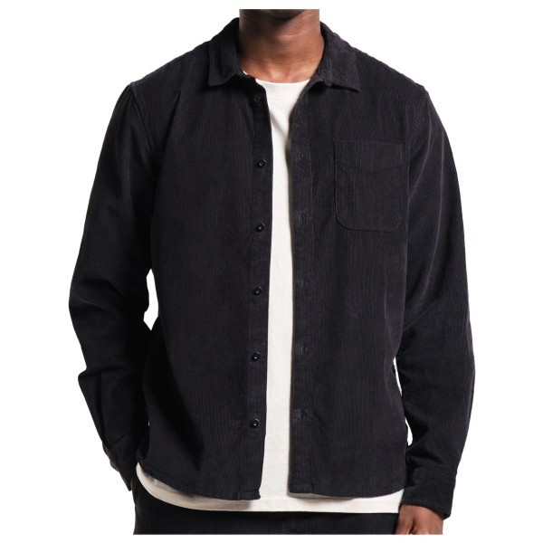 DEDICATED - Shirt Varberg Corduroy - Hemd Gr M schwarz