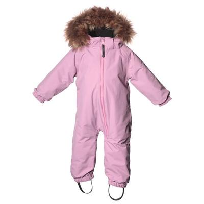 Isbjörn - Kid's Toddler Padded Jumpsuit with Fur - Overall Gr 80 rosa