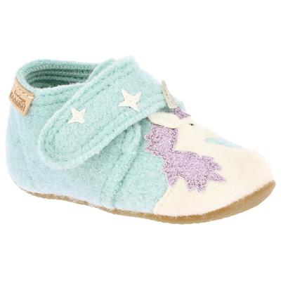 Living Kitzbühel - Baby's Klettschuh Einhorn & Stern - Hüttenschuhe 21 | EU 21 grau Image
