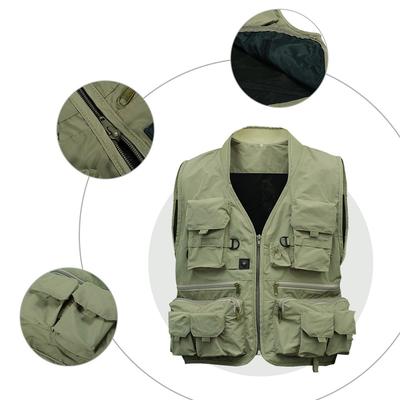 Men's Multifunction Pockets Travels Sports Outdoor Vest - L