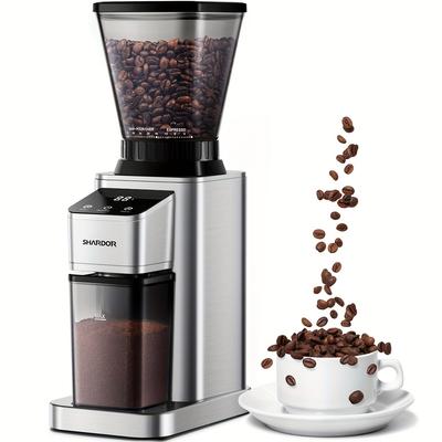 TEMU Shardor Conical Burr Coffee Grinder