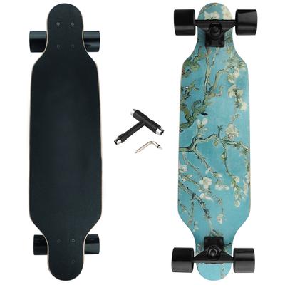 TEMU Longboard Skateboard Complete Cruiser, 31 Inch Small Pro Longboards With T-tool For Cruising, Carving, Freestyle And Downhill