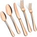 Mercer41 Rosinda Stainless Steel Flatware Set - Service for 4 brownStainless Steel in Copper | 20 | Wayfair 56477DACE05046CC8BB56FF91A770136