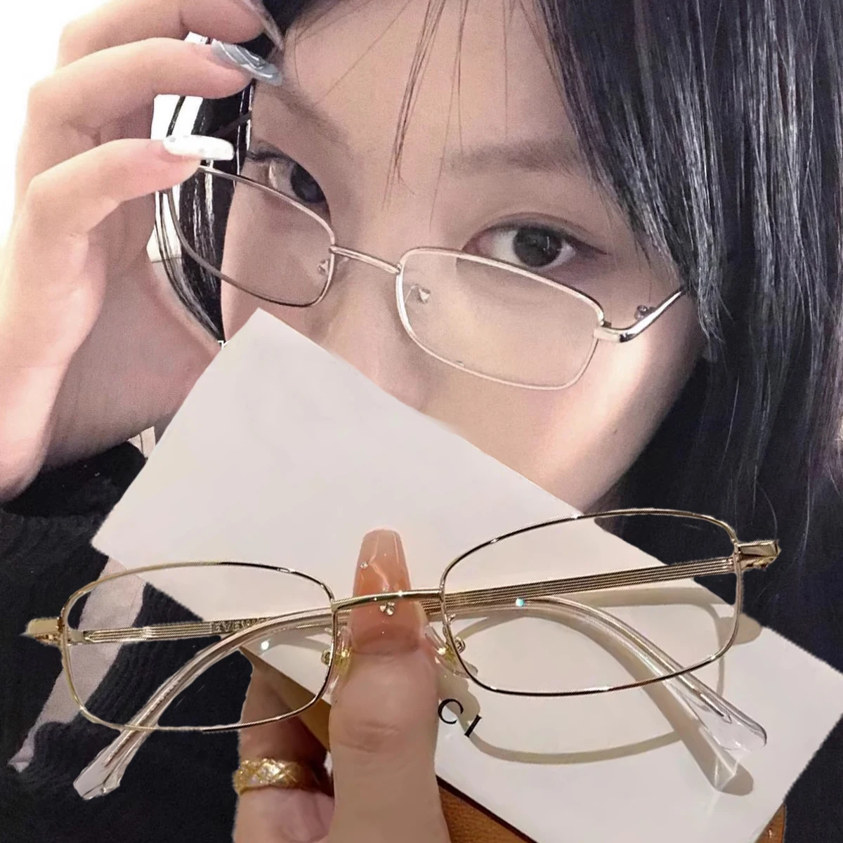 Small Square Alloy Frame Glasses Retro Reading Glasses Anti Blue Light Presbyopic Glass Women Men Metal Clear Lens Glasses