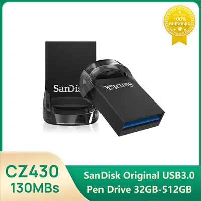 SanDisk Pendrive CZ430 USB3.0 Mini-Flash-Laufwerk 130 MB 128 GB 64 GB 32 GB 16 GB Pen Drive Memory Image