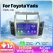 Auto Autoradio Android 13 Touchscreen Multimedia-Player GPS Navigation Head Unit keine DVD BT WiFi für Toyota Yaris 2005-2011 Auto GPS Multimedia Radio, ohne DVD Player, 2Din Stereo Empfänger, DSP