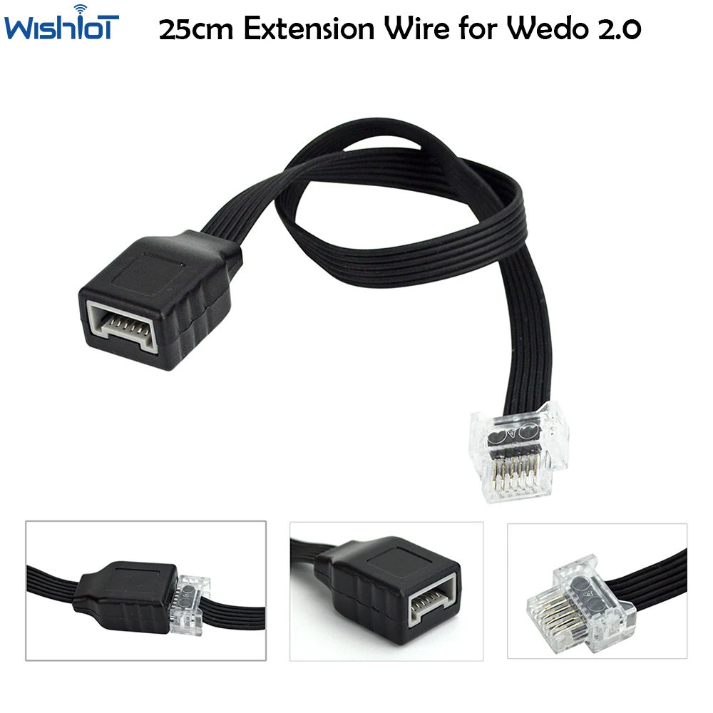 Power Functions 25 cm Verlängerungsübertragungskabel für 9686 Wedo 2.0 Smart Hub Medium M Motor Bausteine Classic Robotics 45300 Image