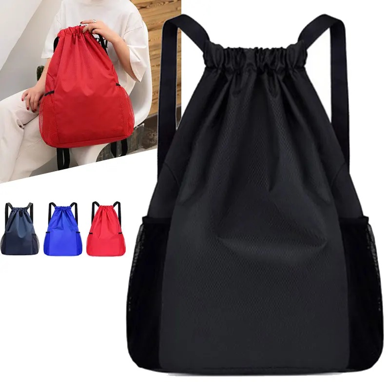 Männer Frauen Kordel zug Tasche Rucksack neue Nylon wasserdichten Rucksack große Kapazität Kordel zug Reisetasche Fitness Sporttasche