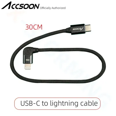 Accsoon 30 cm USB-C-auf-Lightning-Kabel für SeeMo/SeeMo Pro-Kabel, iPhone iPad USB-C auf Image