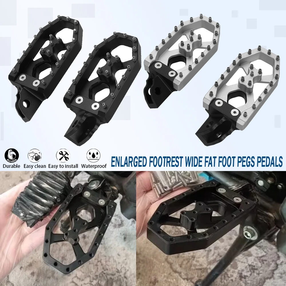 Neu für suzuki dr 1996 dr650/se dr650 se vergrößerte breite Fußrasten Fußstützen Fußrasten ruht Pedale Motorräder 2012-2016 2023 Image