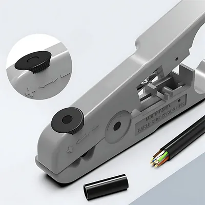 Multifunktionale Koaxialkabel Stripper Abisolierzange Netzwerk Draht Clipper Video Draht Rotary Peeling Netzwerk Werkzeug Hand Werkzeuge