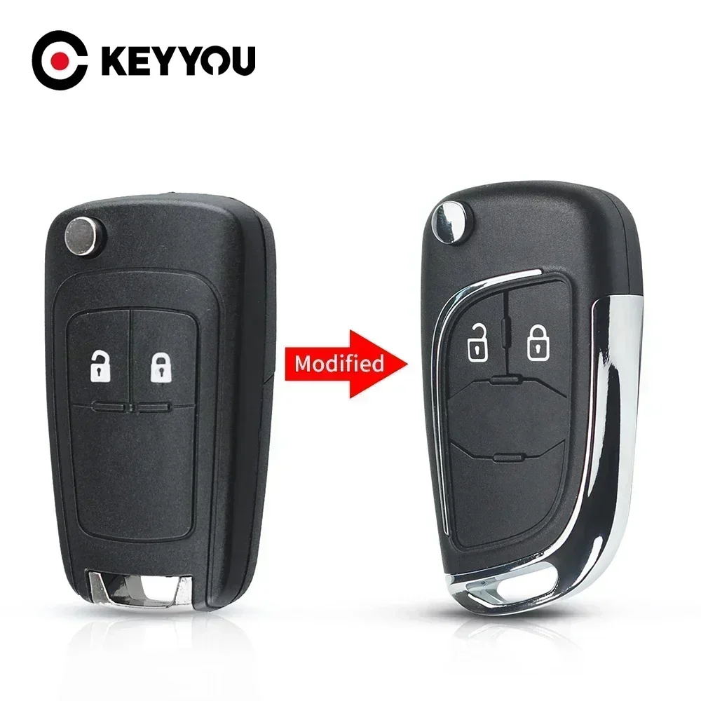 Keyyou 2pcs neu für chevrolet cruze für opel insignia astra zafira mokka agila corsa meriva signum tigra mando modifizierter autos chl üssel Image