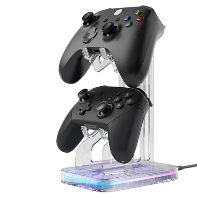 RGB Dual Game Controller Halter platzsparende Schreibtisch halterung Controller Display Stand Image