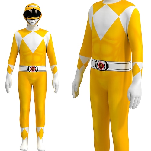 Mächtige Morphin Power Rangers Tommy Oliver Cosplay Kostüm Overall Cosplay Film Cosplay for Herren Damen Jungen Kinder Erwachsene Karneval Maskerade Veranstaltung / Fest Maskerade Image