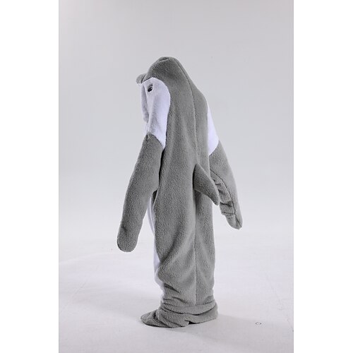 Karneval Tiermotiv Gruppenkostüm Onesie-Kostüm Karnevalskostüm Hai Cartoon Delphin Pyjamas-Einteiler Kigurumi-Pyjamas Charme Lustiges Kostüm Für Kinder Erwachsene Männer und Frauen Jungen und Mädchen Image