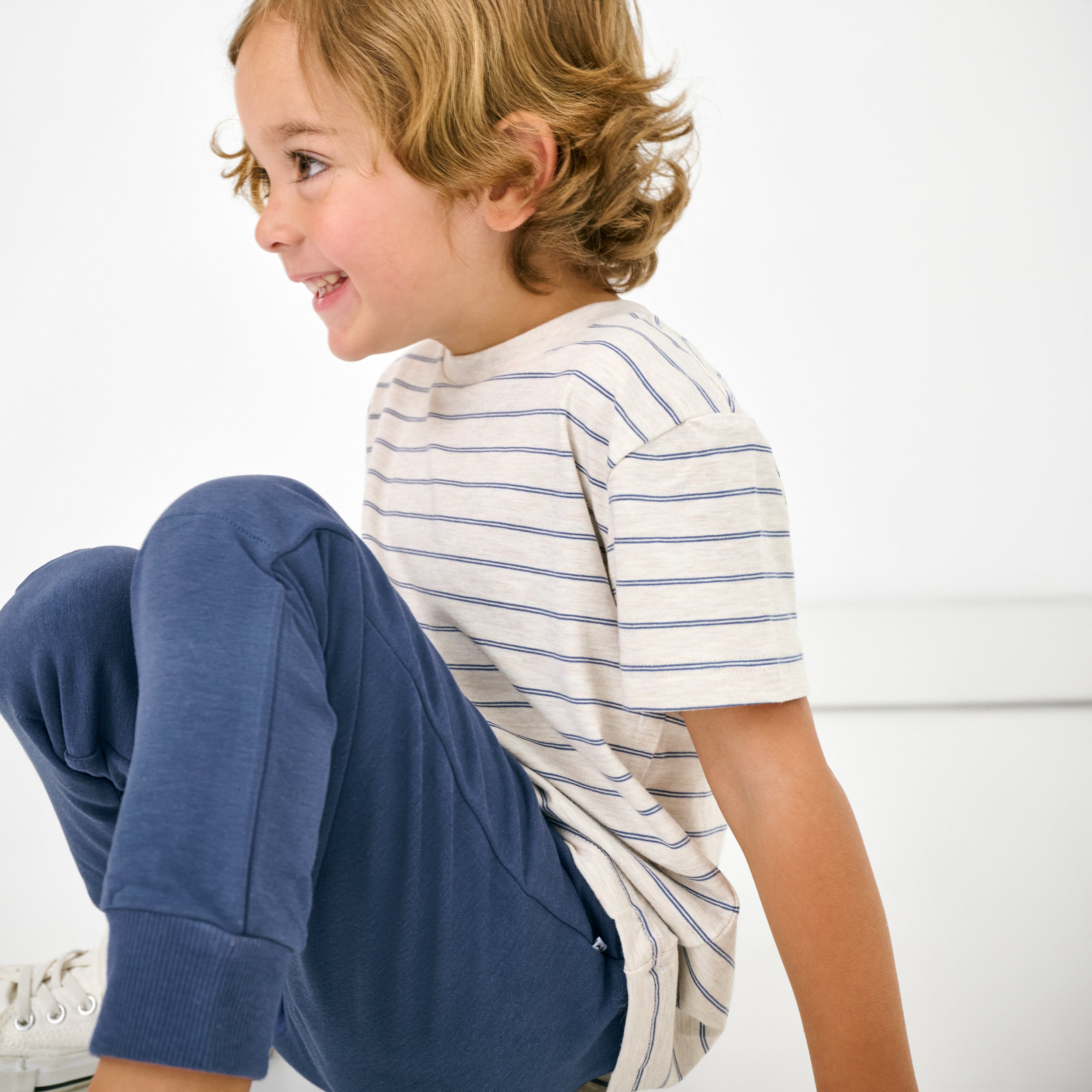 Vintage Navy Jogger - 3-6 months