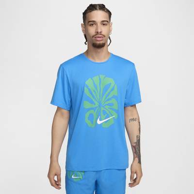 Nike Rise 365 Run Energy Men's Dri-FIT Short-Sleeve Running Top - Blue - Polyester/Cotton/Rayon