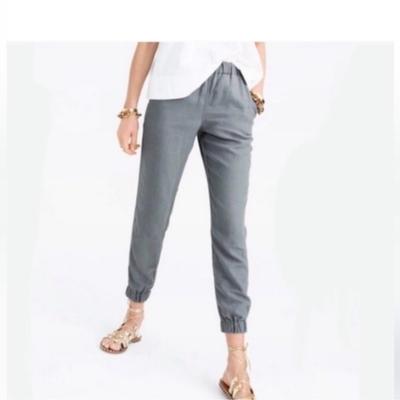 J. Crew Pants & Jumpsuits | Jcrew The Seaside Pant In Fisherman’s Grey 00 Linen Blend | Color: Gray | Size: 00