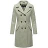 Wollmantel MARIKOO ""Nanakoo"" Gr. S (36), grün (mint) Damen Mäntel edler Trenchcoat in Woll-Optik