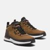 Wanderschuh TIMBERLAND "FIELD TREKKER MID LACE UP SNEAKER", Gr. 42, braun (medium braun nubuck), Leder, Synthetik, sportlich, Schuhe, Wintersneaker, Sneaker, Winterschuhe