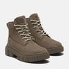 Schnürboots TIMBERLAND "GREYFIELD MID LACE UP BOOT", Gr. 40, braun (medium braun nubuck), Leder, sportlich, Schuhe, Winterstiefel, Schnürstiefel, Winterschuhe