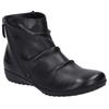 Stiefelette JOSEF SEIBEL "Naly 61", Damen, Gr. 43, schwarz, Leder, casual, Schuhe, Reißverschluss Stiefel, Winterstiefelette mit kleinem Absatz