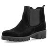 Chelseaboots GABOR, Damen, Gr. 40, schwarz (schwarz uni), Veloursleder, unifarben, modisch, Schuhe, Blockabsatz, Stiefelette mit Best Fitting Ausstattung