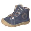 Lauflernschuh PEPINO BY RICOSTA "Georgie WMS: Normal", Kinder, Gr. 22, blau (blau, braun), Leder, casual, Schuhe, Winterschuh mit Weiten-Meßsystem, Größenschablone zum Download