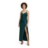 Abendkleid VERA MONT "Vera Mont Abendkleid figurbetont", Damen, Gr. 40, Normalgrößen, grün (mystic emerald), Jersey, Obermaterial: 82% Polyamid, 18% Elasthan. Futter: 100% Polyester., elegant, figurbetont lang, V-Ausschnitt, ohne Ärmel, Kleider,...