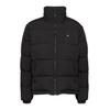 Steppjacke TOMMY JEANS CURVE "TJW ESSENTIAL PUFFER EXT", Damen, Gr. XXL (46), schwarz, Web, Obermaterial: 100% Polyester. Futter: 100% Polyester, unifarben, casual, Langarm, Jacken, in Großen Größen