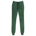 Sweathose TRIGEMA "TRIGEMA Jogginghose aus Biobaumwolle", Damen, Gr. XXXL, US-Größen, grün (efeu), 75% Baumwolle (Biobaumwolle kbA), 25% Baumwolle (recycelt), Basic, Hosen