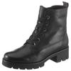 Schnürstiefelette GABOR, Damen, Gr. 40, schwarz, Kalbsleder, unifarben, klassisch, Schuhe, Blockabsatz, Plateau, Schnürboots mit Best Fitting Komfort